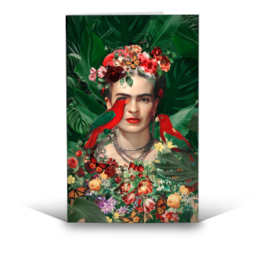 Frida Kahlo - funny greeting card by Larissa Grace