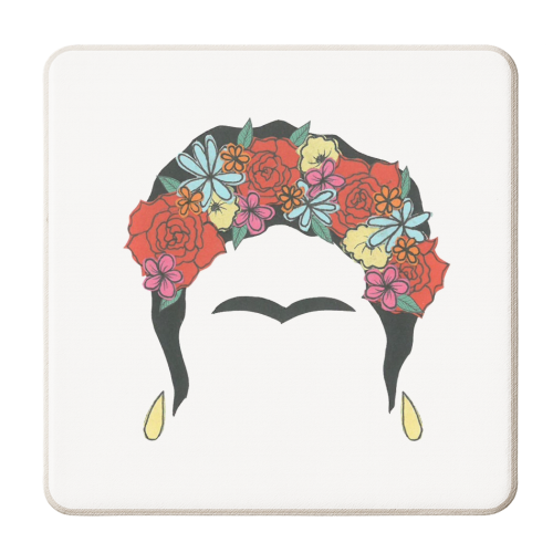 Frida Kahlo - personalised beer coaster by Yazmin Brooks
