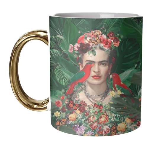 Frida Kahlo - unique mug by Larissa Grace