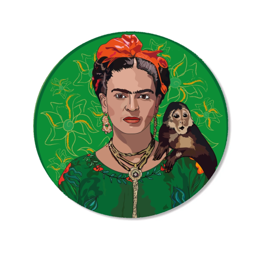 Frida Khalo & Monkey Collection - Magnet by Catherine Critchley.