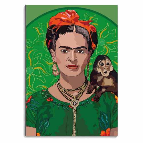 Frida Khalo & Monkey Collection - personalised A4, A5, A6 notebook by Catherine Critchley.