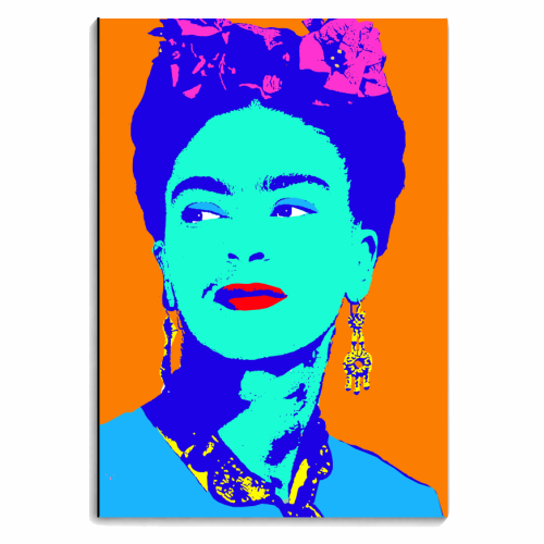 Frida - Orange & Blue - personalised A4, A5, A6 notebook by Wallace Elizabeth