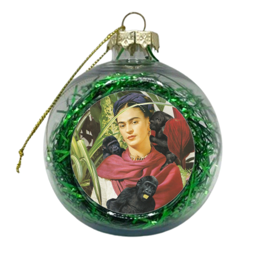 Frida with Monkeys - xmas bauble by Maya Land