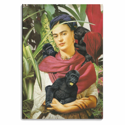 Frida with Monkeys - personalised A4, A5, A6 notebook by Maya Land