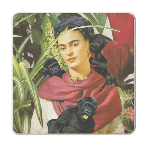 Frida with Monkeys - personalised beer coaster by Maya Land