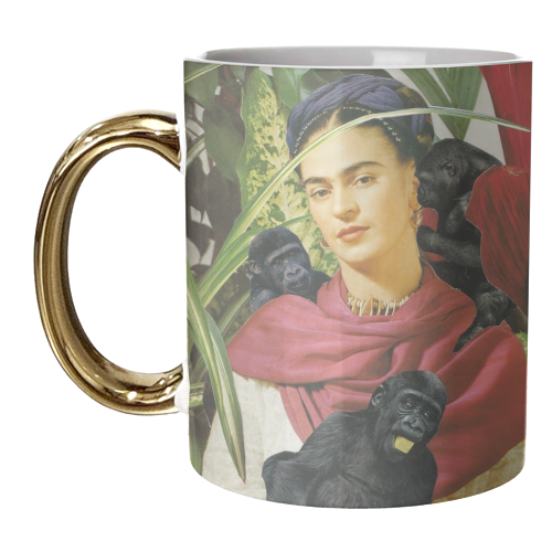 Frida with Monkeys - unique mug by Maya Land