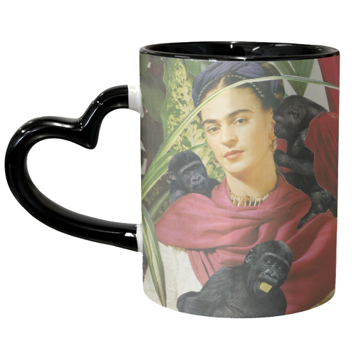 Frida with Monkeys - unique mug by Maya Land