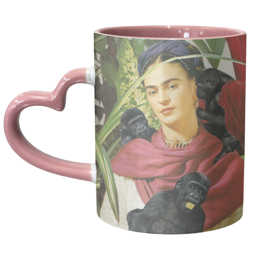 Frida with Monkeys - unique mug by Maya Land