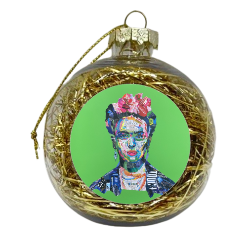 Frida - xmas bauble by Kirstie Taylor
