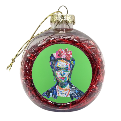 Frida - xmas bauble by Kirstie Taylor
