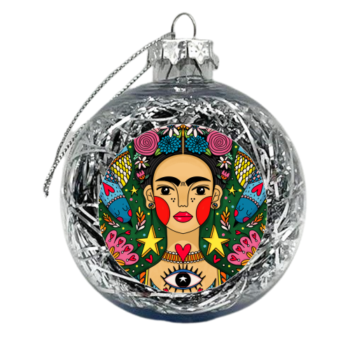 Frida - xmas bauble by Nichola Cowdery