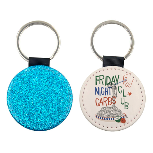 Friday Night Carbs Club - keyring by Giddy Kipper