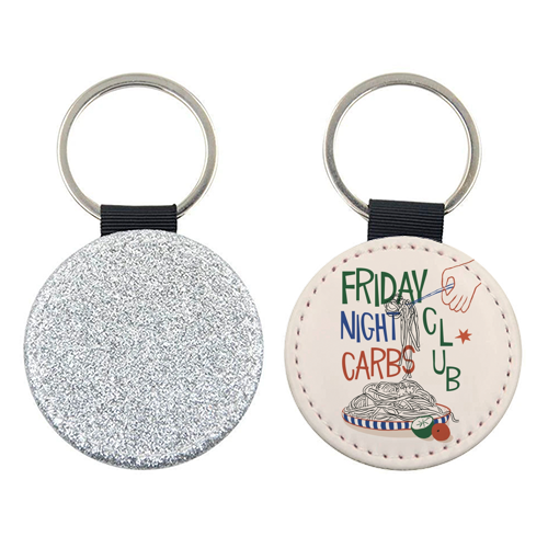 Friday Night Carbs Club - keyring by Giddy Kipper