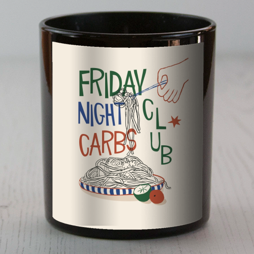Friday Night Carbs Club - scented candle by Giddy Kipper