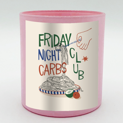 Friday Night Carbs Club - scented candle by Giddy Kipper