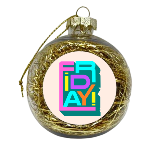 Friday Typography - xmas bauble by Ania Wieclaw