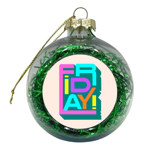 Friday Typography - xmas bauble by Ania Wieclaw