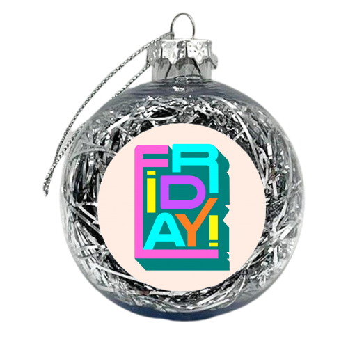 Friday Typography - xmas bauble by Ania Wieclaw