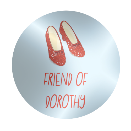 Friend Of Dorothy - Circle Sticker by Adam Regester