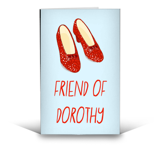 Friend Of Dorothy - funny greeting card by Adam Regester