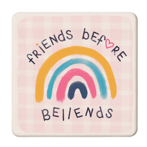 Friends Before Bellends - personalised beer coaster by Lisa Wardle