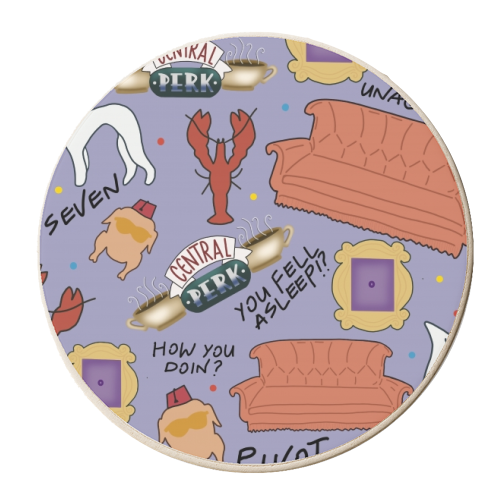 Friends collage - personalised beer coaster by Cheryl Boland