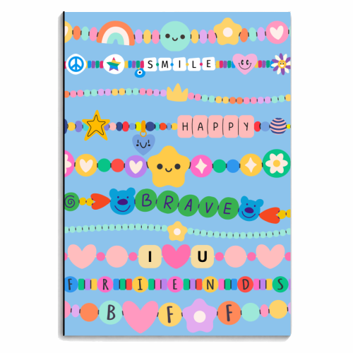 Friendship Bracelets - personalised A4, A5, A6 notebook by Lilly Rose