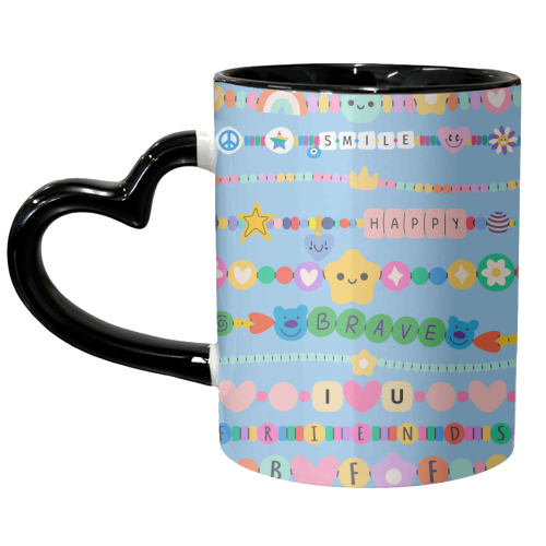 Friendship Bracelets - unique mug by Lilly Rose