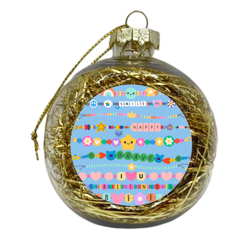 Friendship Bracelets - xmas bauble by Lilly Rose