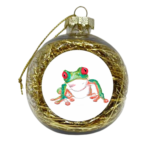 Froglet - xmas bauble by Casey Rogers