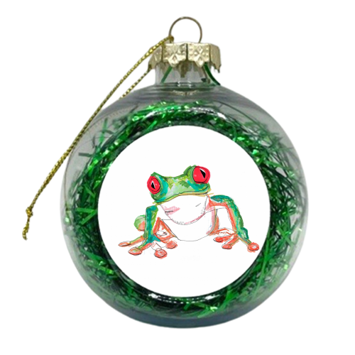 Froglet - xmas bauble by Casey Rogers