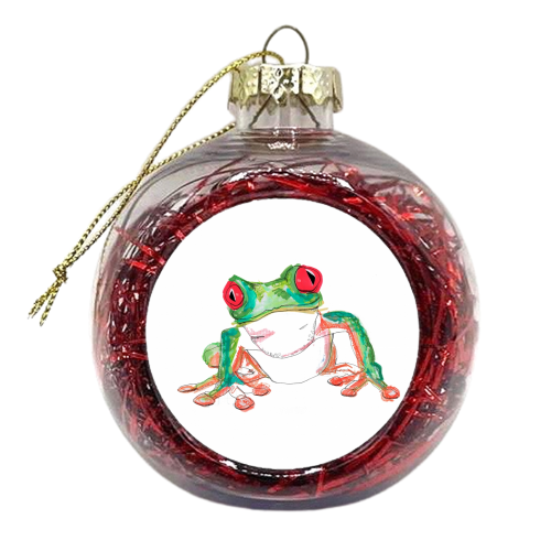 Froglet - xmas bauble by Casey Rogers