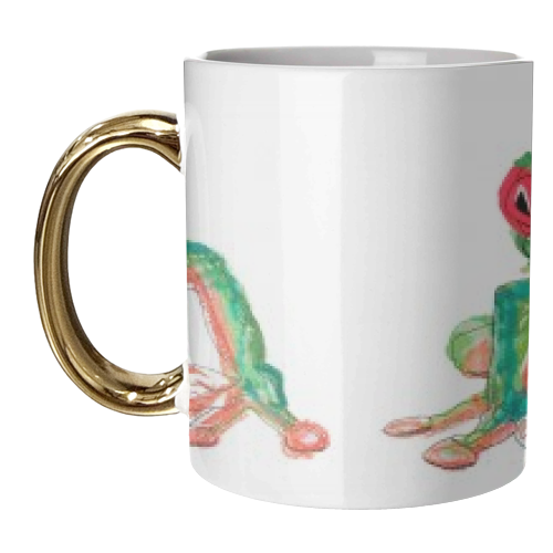 Froglet - unique mug by Casey Rogers