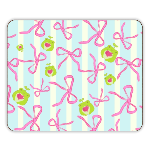 Frogs and Bows - designer placemat by Yaz Raja