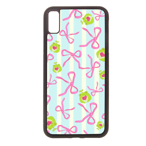 Frogs and Bows - stylish phone case by Yaz Raja