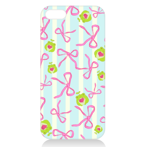 Frogs and Bows - unique phone case by Yaz Raja