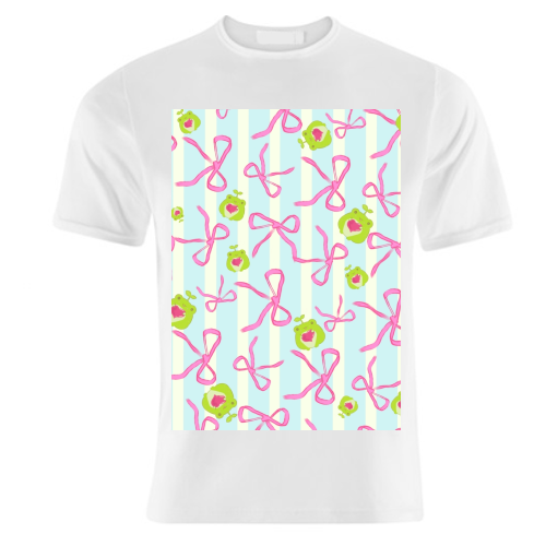 Frogs and Bows - unique t shirt by Yaz Raja