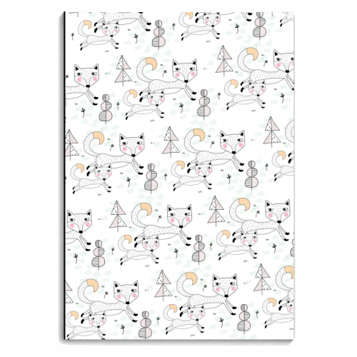 Frolicking Foxes - personalised A4, A5, A6 notebook by Nichola Cowdery