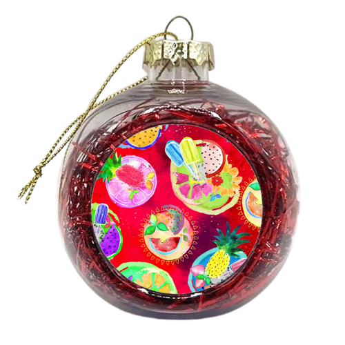 Fruit Punch - xmas bauble by Yaz Raja
