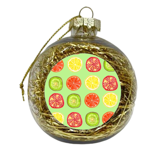 Fruit Salad - xmas bauble by Sian Larkin
