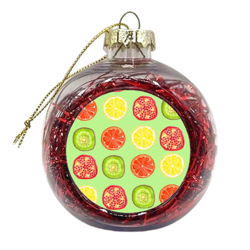 Fruit Salad - xmas bauble by Sian Larkin