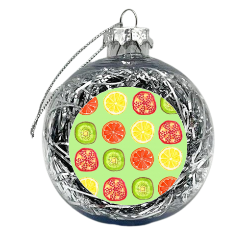 Fruit Salad - xmas bauble by Sian Larkin