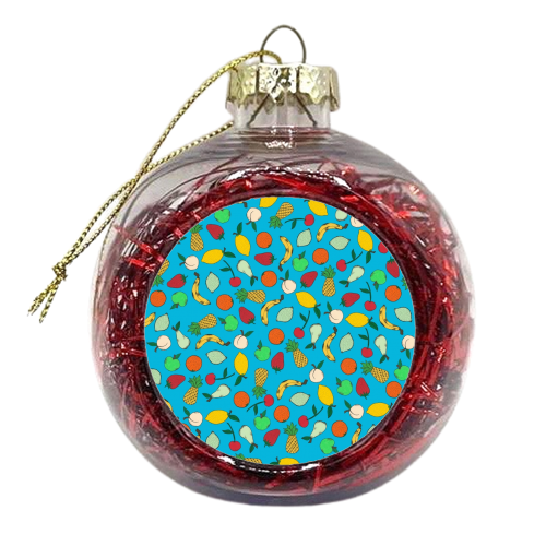Fruit Salad - xmas bauble by Yazmin Brooks
