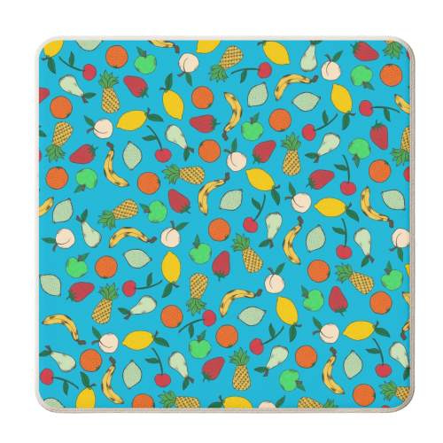 Fruit Salad - personalised beer coaster by Yazmin Brooks