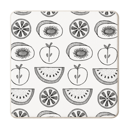 Fruit Slices - personalised beer coaster by Yazmin Brooks