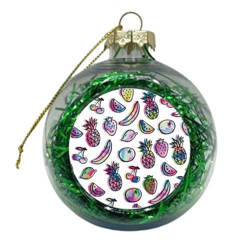 Fruit Splash - xmas bauble by Cassie Swindlehurst