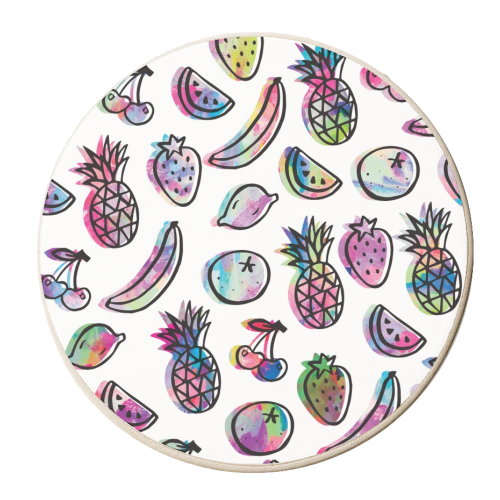 Fruit Splash - personalised beer coaster by Cassie Swindlehurst