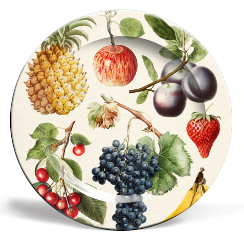 Fruits Collection - ceramic dinner plate by Gal Design