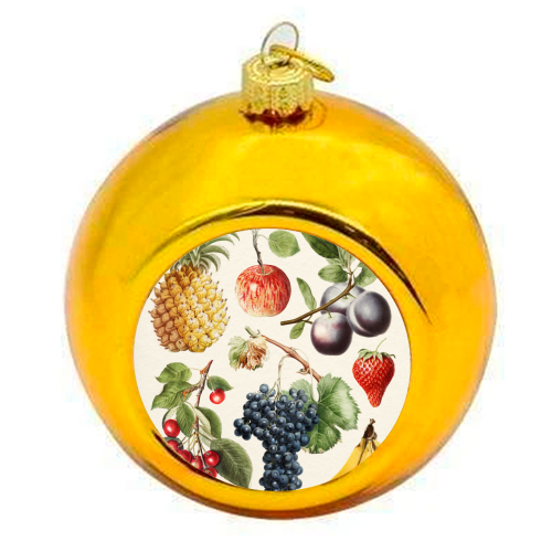 Fruits Collection - colourful christmas bauble by Gal Design