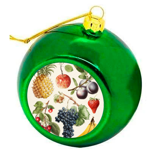 Fruits Collection - colourful christmas bauble by Gal Design
